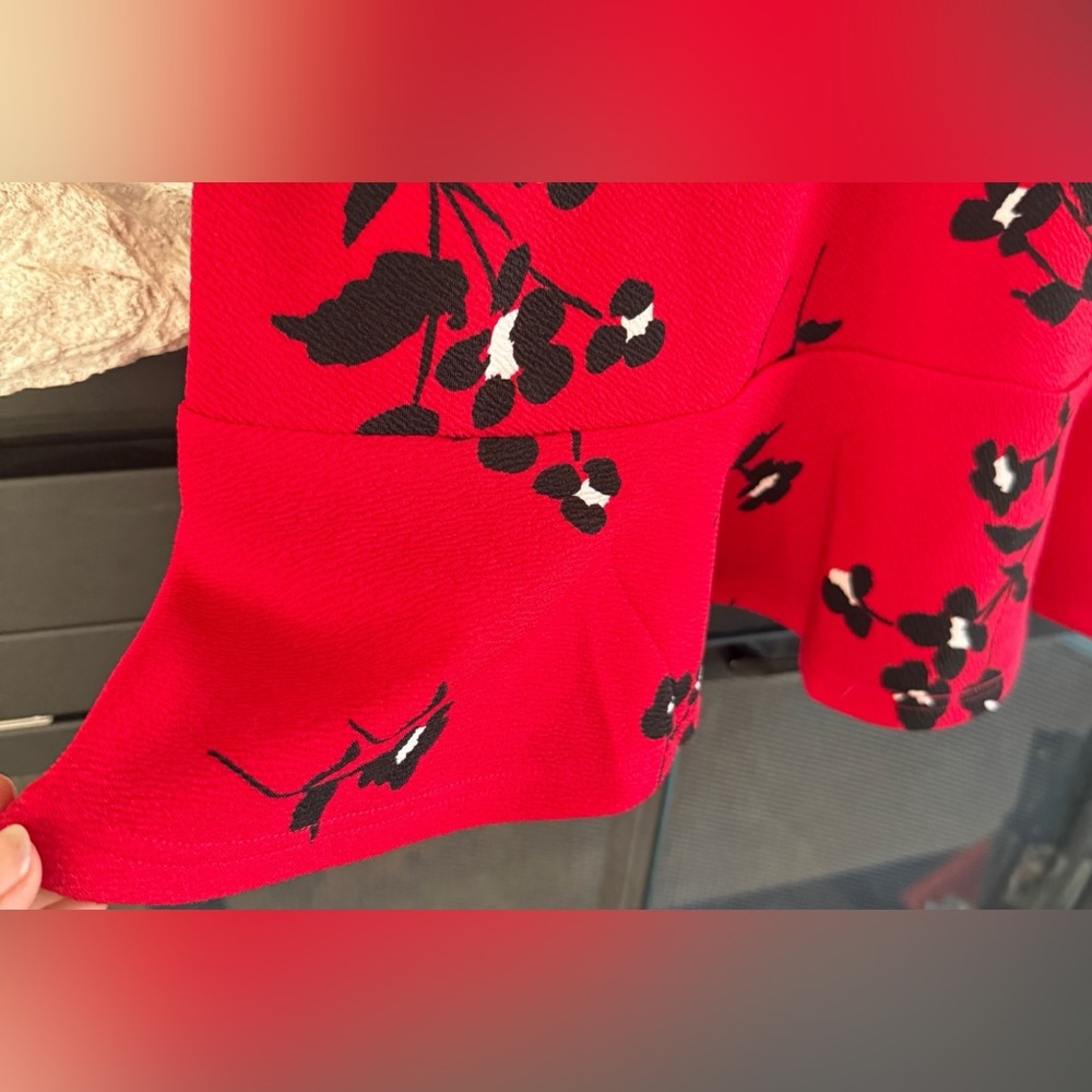 The Children’s Place | Girls Red & Black Sleeveless Floral Dress, Size 16, NWT - Picture 7 of 12